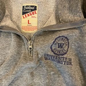 University of Washington Quarter Zip Vintage Jacket